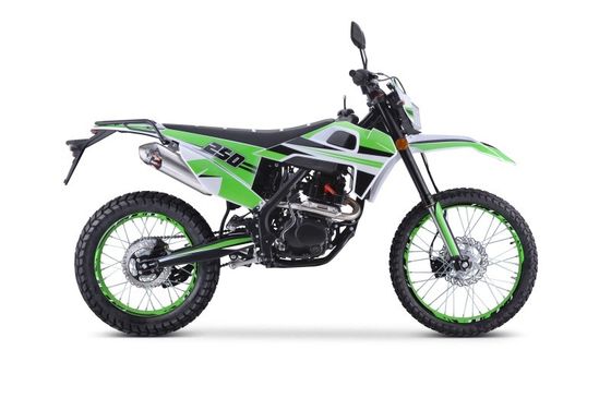 Motocross de 250cc com arranque elétrico e cores personalizadas