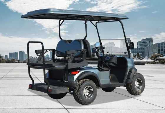 Carrinho de golfe elétrico de 4 lugares com certificação CE e distância mínima de 150-200 mm