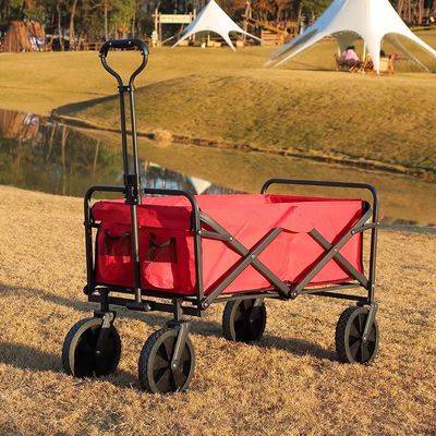 Pneus de diâmetro de 17 cm para acampamento ao ar livre Pequeno carrinho dobrável para suporte personalizado