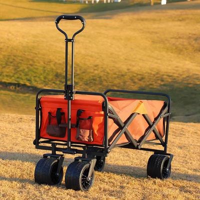 Pneus de diâmetro de 17 cm para acampamento ao ar livre Pequeno carrinho dobrável para suporte personalizado