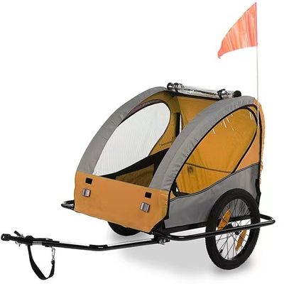 40KGS Max Payload Dog Buggy Jogger Bicicleta Trailer Plegavel e conveniente Estrutura de aço