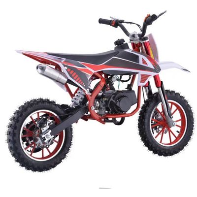 Motocross de 49cc com velocidade máxima de 40 a 60 km/h e cores personalizadas suportadas