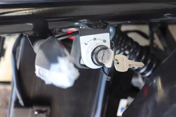 Carrinho elétrico de dois lugares com sistema de travagem de disco dianteiro e disco traseiro e tensão de 60V