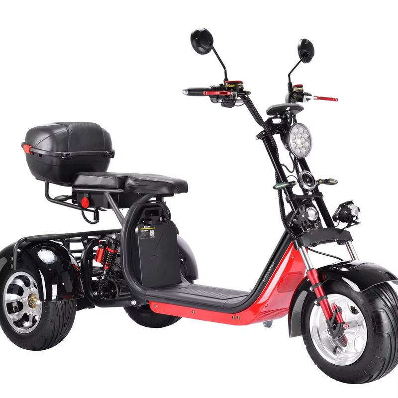 Citycoco 3 Wheel Scooter Elétrico 3000w 2000 Watt Citycoco Dois lugares Rodovia de Rodas Largas