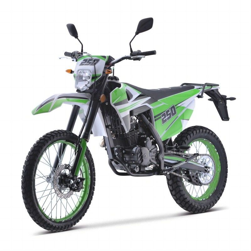 Motocross de 250cc com arranque elétrico e cores personalizadas