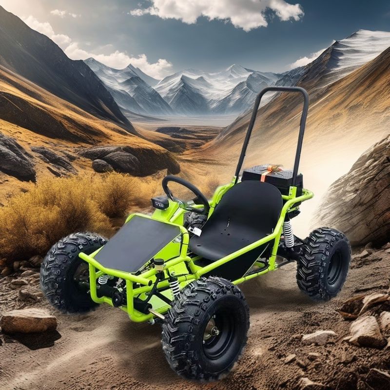 Electric Kids Go Kart com 2024 1000W 1200W Motor Brushless e Big Power 3 Speed Buggy