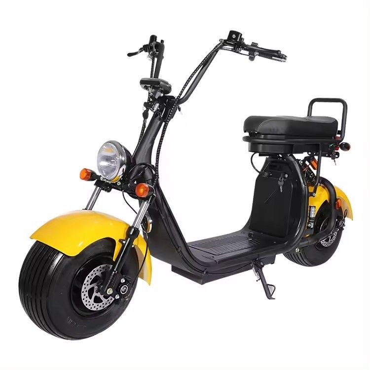 Pneus elétricos Citycoco Scooter 1500w Chopper de motocicleta com velocidade máxima 41-50km/h