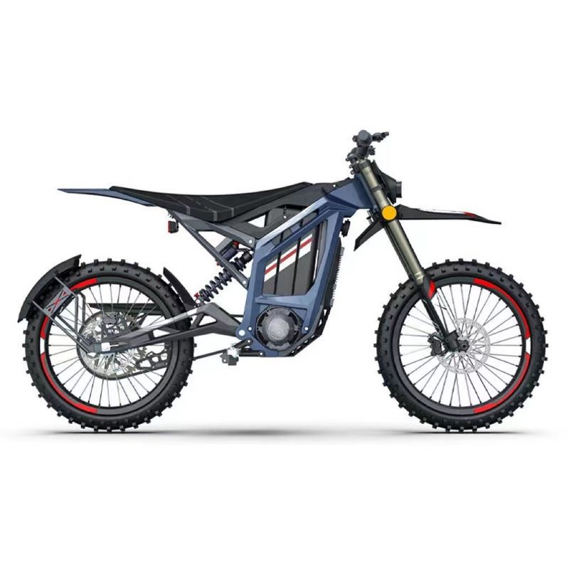 Customizado Suportado 6000W 40Ah Full Suspensão Electric Dirt Bike 72V 80KM/H Ebike