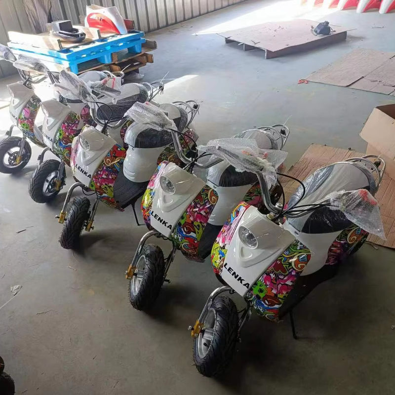 NO rodas de treino Mini Moto elétrico 36v 350w com 110/50-6.5 tamanho de roda