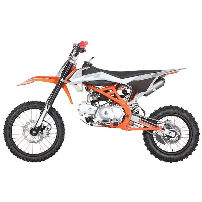 DISC travão 4 tempos motor a gasolina Pit Bike para adultos elétrico começar 125cc Dirt Bikes