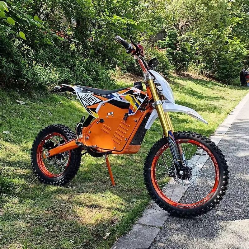 Aventuras fora de estrada melhoradas com a moto elétrica de 60V 2000W da Aotong Motor
