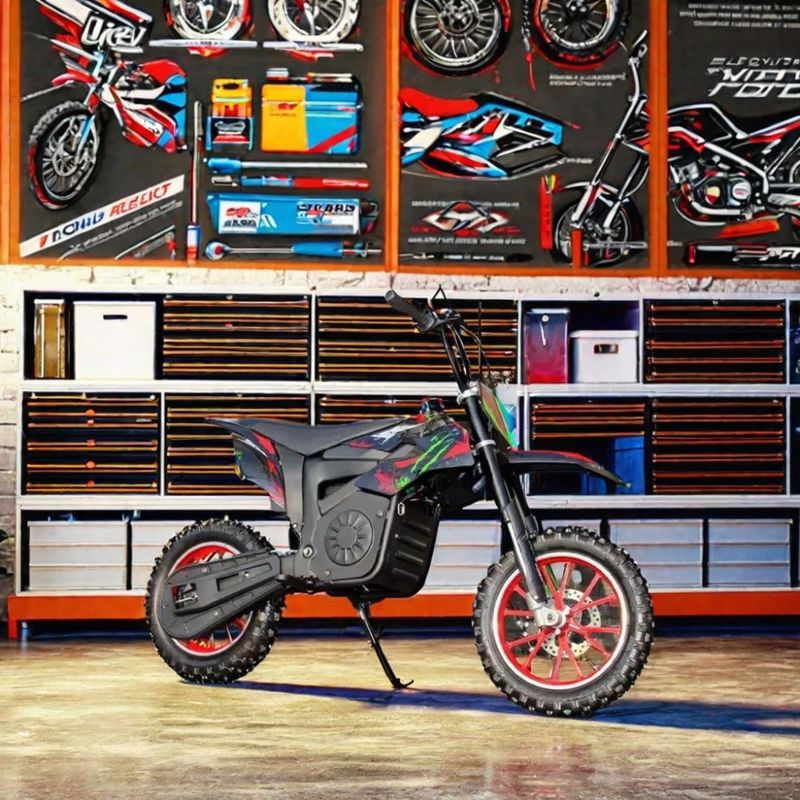1200W Electric Dirt Bike com adesivos e Max. velocidade 40 60km/h Motocicletas Off-Road