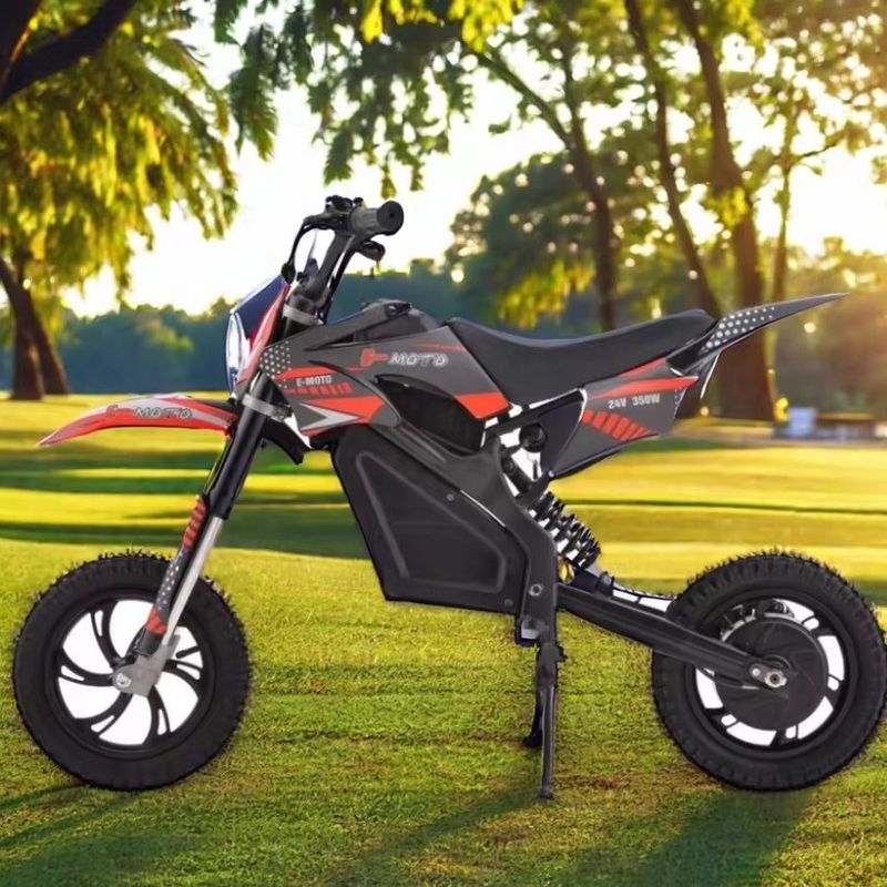 Cores personalizadas com suporte 36V E Moto 350W Mini Racing para crianças Dirt Bike