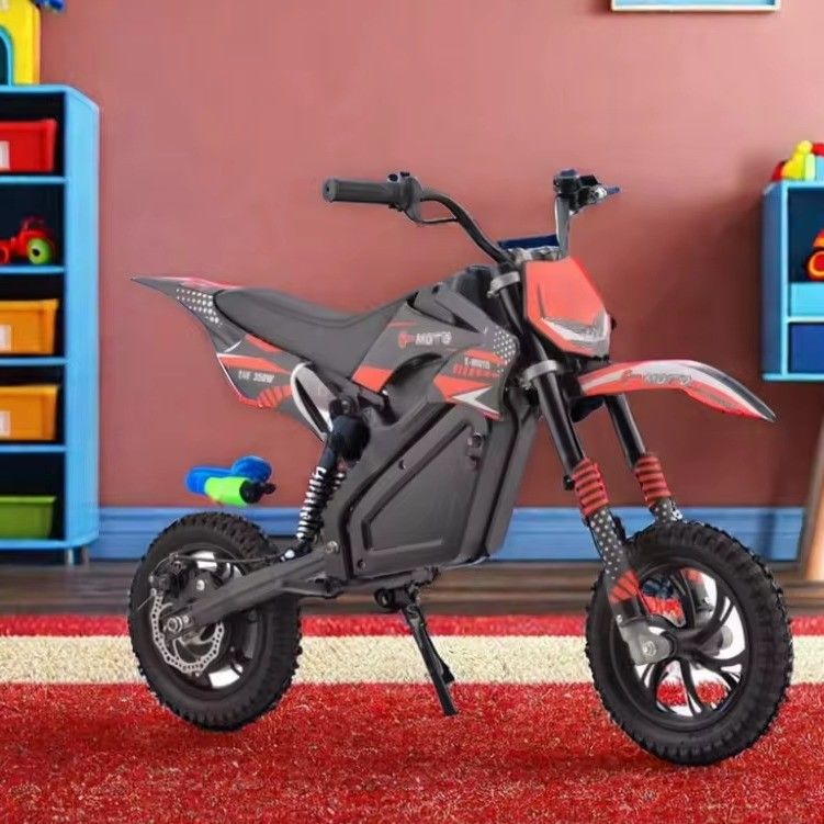 350W Electric Mini Dirt Bike Cores personalizáveis FRONTE E REVERSO FRENO MECÂNICO DE DISCO