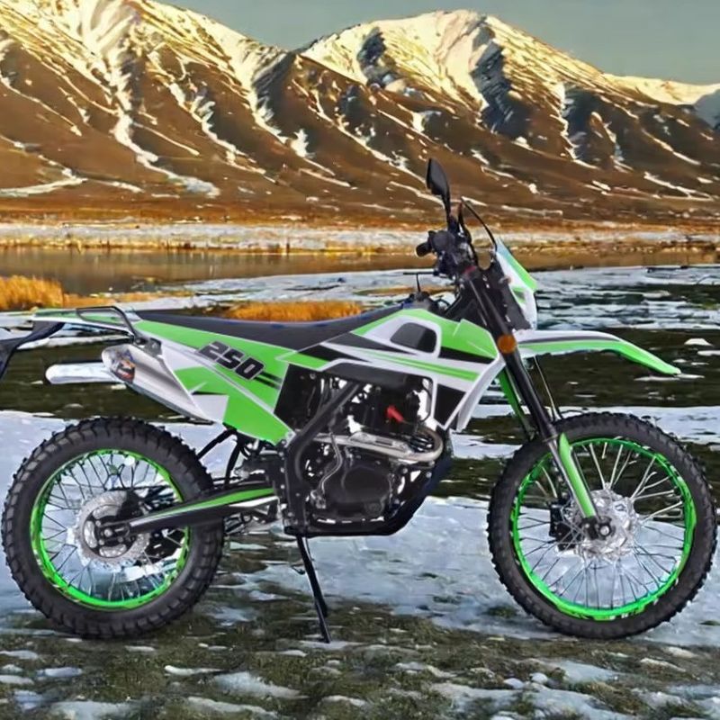 Motor de 250cc cores personalizadas suportadas Off-Road Gasoline Dirt Bike para adultos