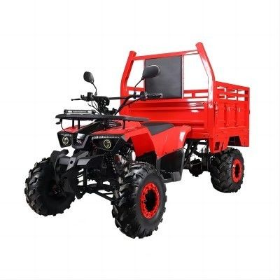 ATV agrícola Aotong 125cc/150cc com reboque e caixa de carga 2WD 4WD Off Road ATV Voltagem 12V