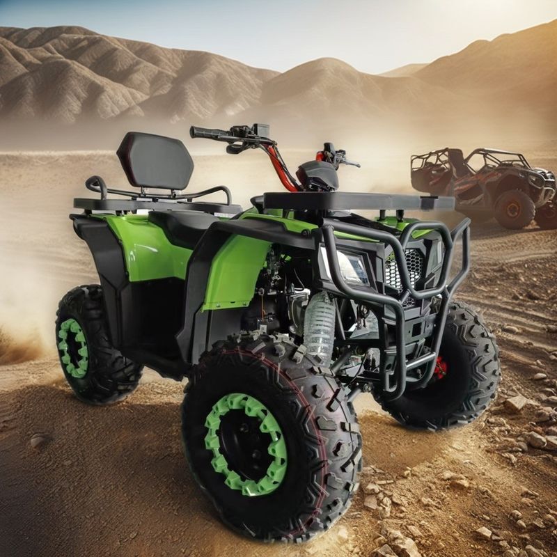 Motorista ATV de 4 rodas de 250cc com cores personalizáveis suportadas