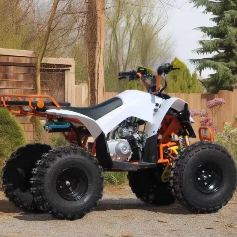 110cc-125cc ATV automático para adultos CE aprovado 8 polegadas pneu gasolina Quadbike rodas grandes